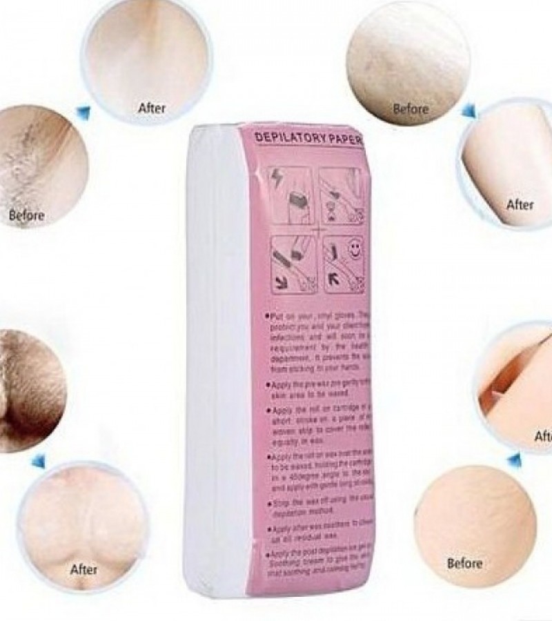100 Strips Leg Arm Hair Removal Paper