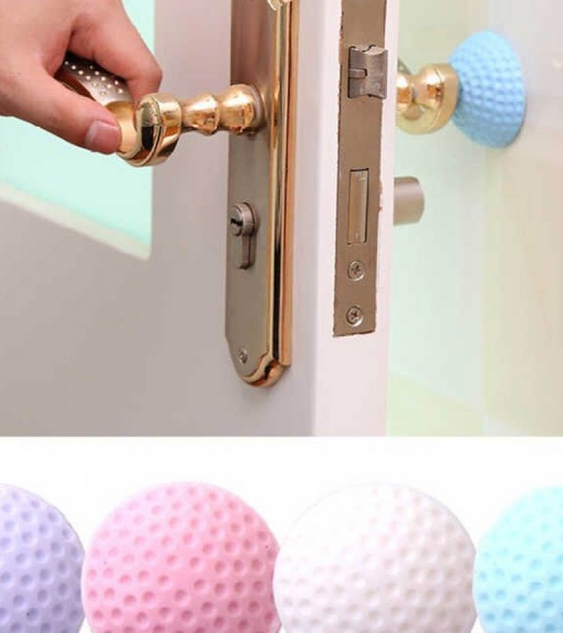 2 Pcs Random Color Self Adhesive Rubber Door Buffer
