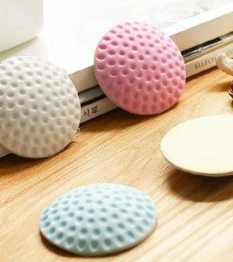 2 Pcs Random Color Self Adhesive Rubber Door Buffer