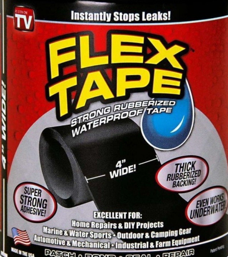 4 x 5' Flex Tape Rubberized Patch Bond Super Strong Rubberized