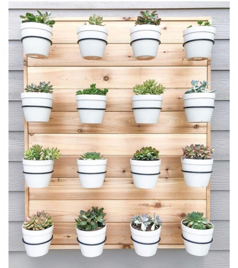 6 Inches Wall Mount Heavy Duty Indoor Outdoor Wall Decor Garden Plant Flower Pot Hanging Rack Stand