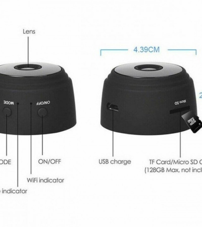 A9 1080p Hd Magnetic Wifi Mini Camera With Hdsf App