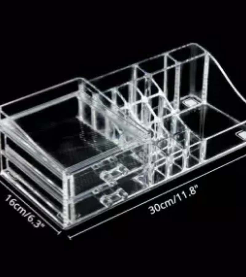 Clear Acrylic Cosmetic Organizer Makeup Drawer Organizer Lipstick Liner Brush