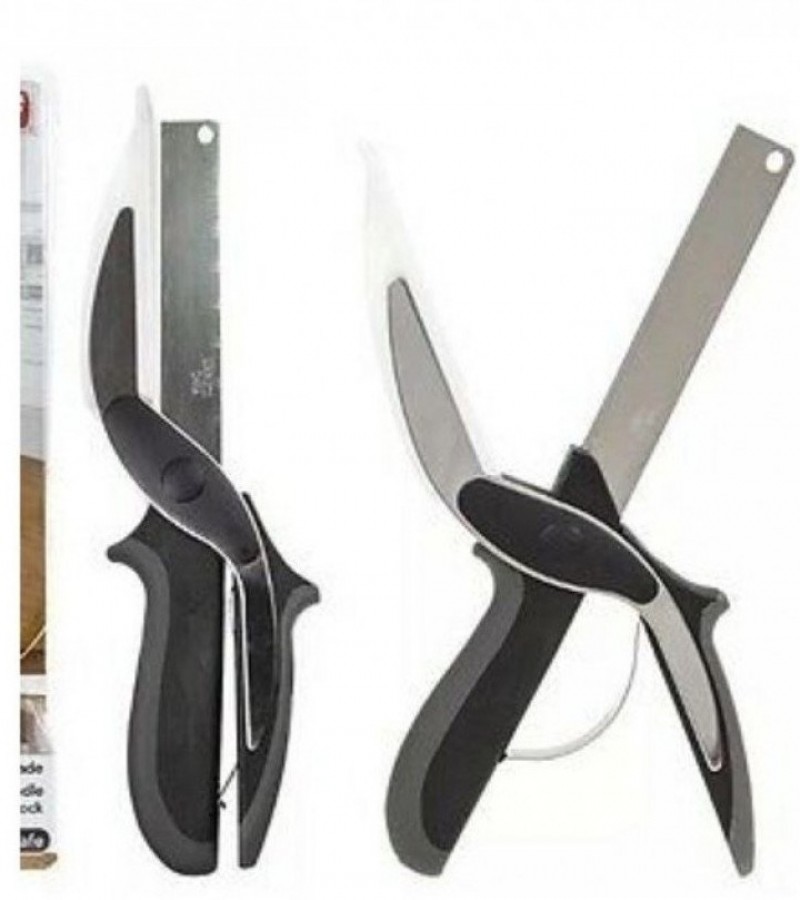 Clever Cutter - 2 in 1 Superior Quality Kitchen Knife with Spring Action GCK-51