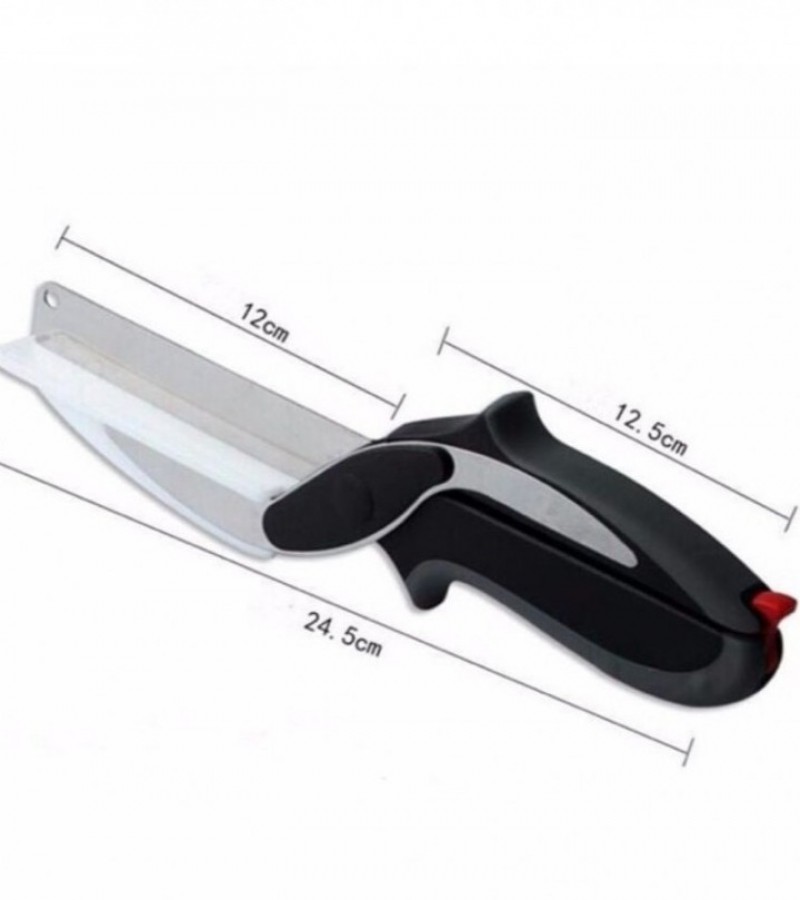 Clever Cutter - 2 in 1 Superior Quality Kitchen Knife with Spring Action GCK-51