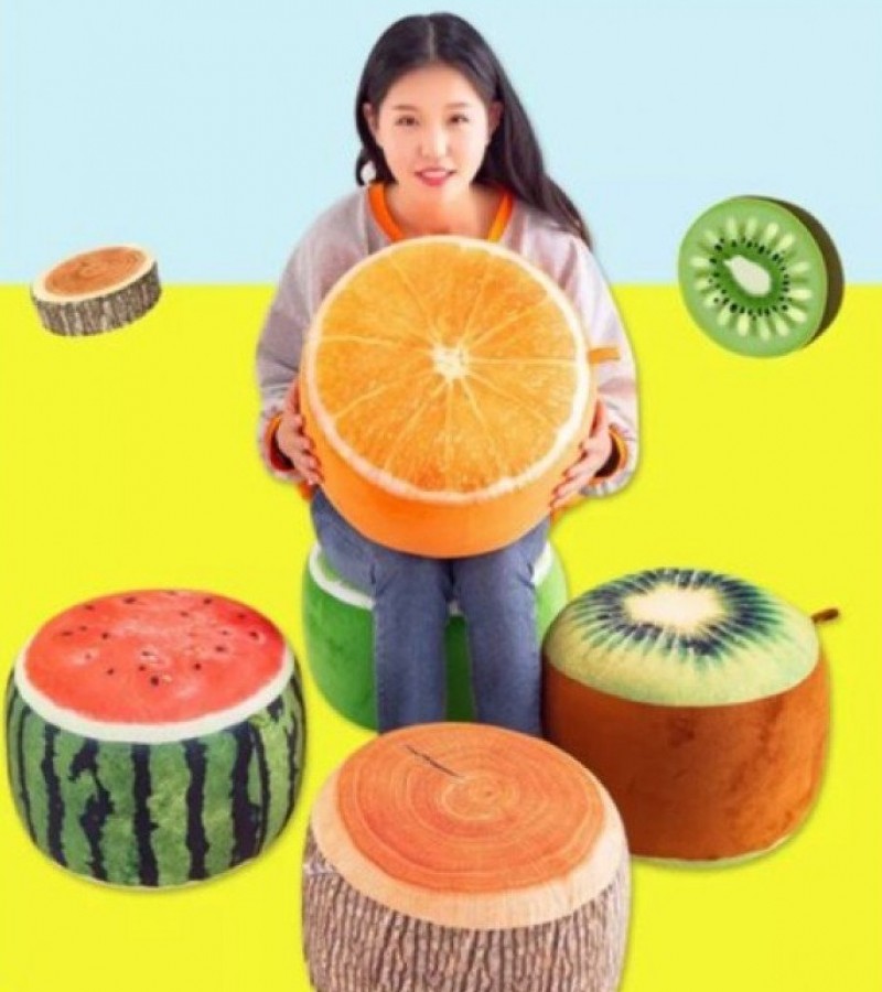 Comfortable Foldable 3D Fruit Stool Home Office Sitting Stool Fruit Chair - Randomly Design