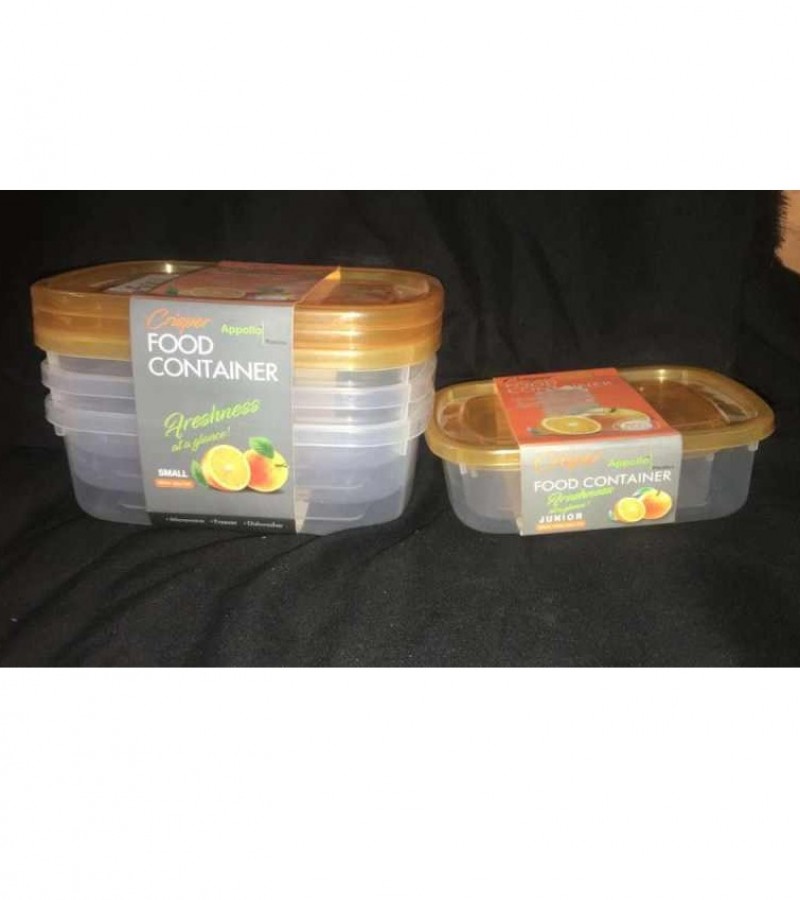 Crisper Container Storage Boxes -Set of 3