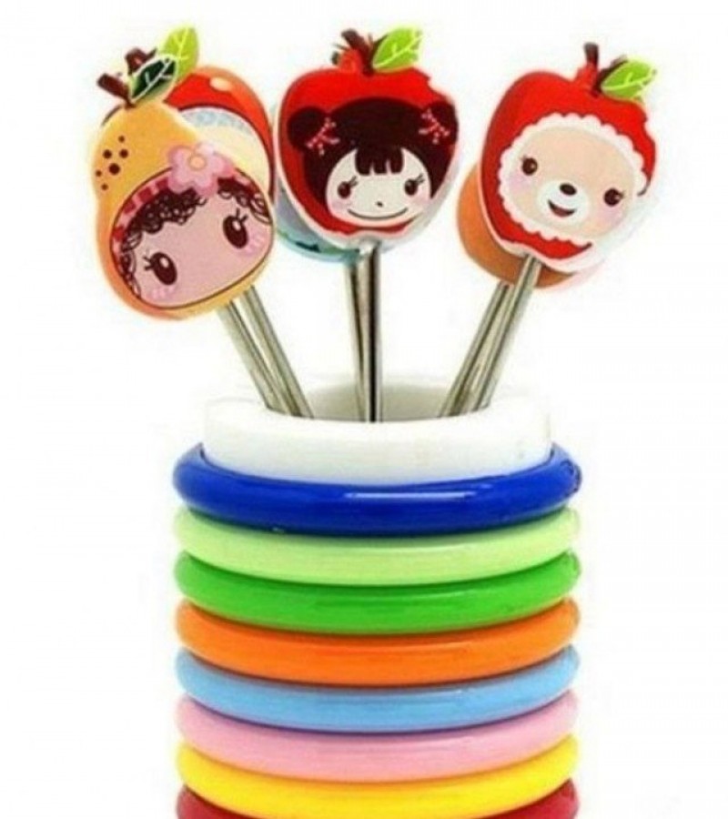 Food Fruit Fork Sticks- Multi-Colors