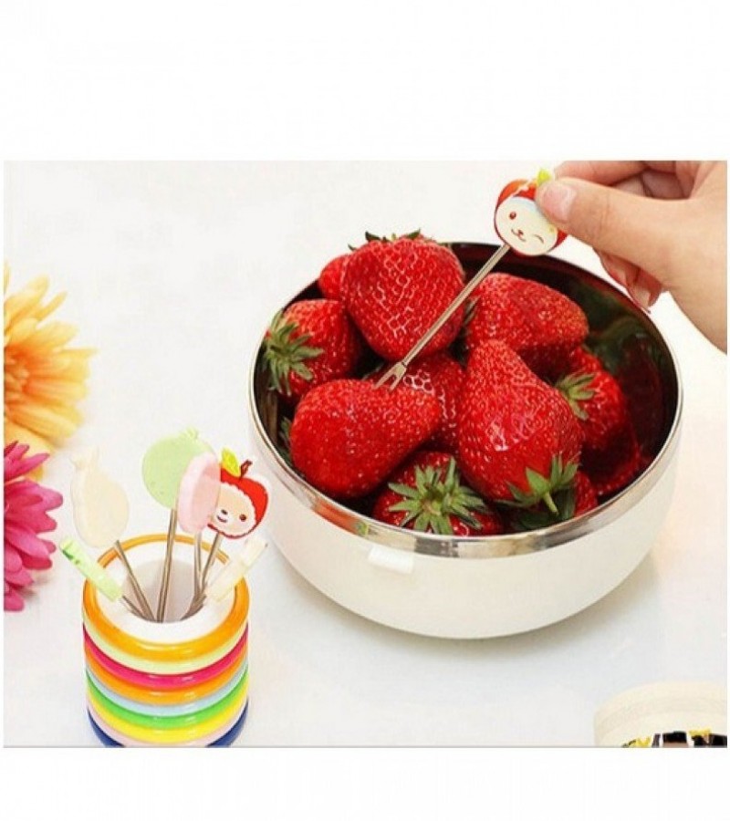 Food Fruit Fork Sticks- Multi-Colors