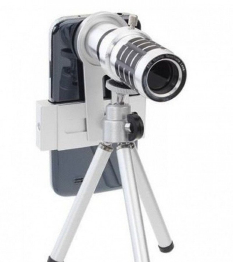 Mobile Phone Tripod with Phone Camera Kit 12x Optical Zoom Universal