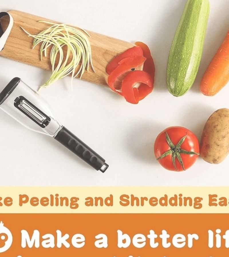 Multi-purpose Stainless Steel Potato Peeler with Jar