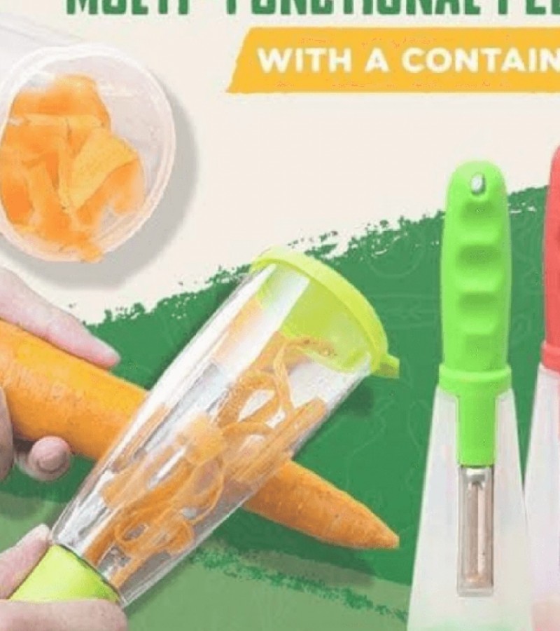 Multi-purpose Stainless Steel Potato Peeler with Jar