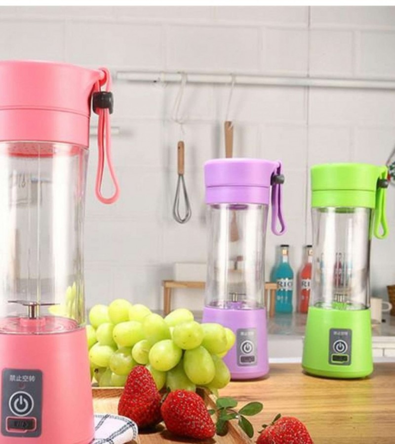 Personal Blender USB Juicer Cup Portable Juicer Blender 6 Blades Rechargeable Fruit Mixing Machine F