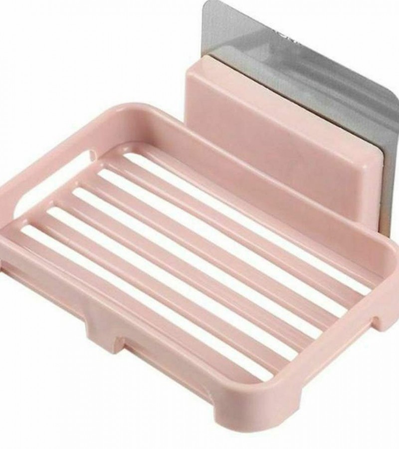 Random Color - Wall Mounted No Drilling Self Adhesive Soap Dish