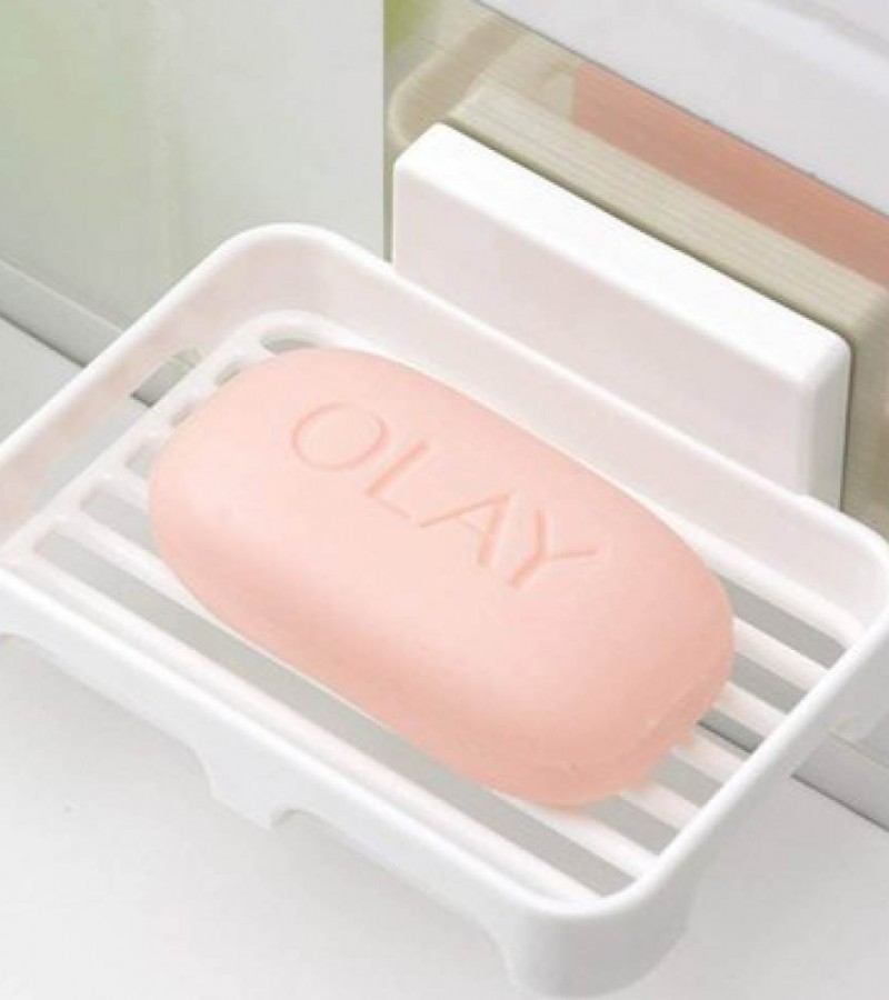 Random Color - Wall Mounted No Drilling Self Adhesive Soap Dish