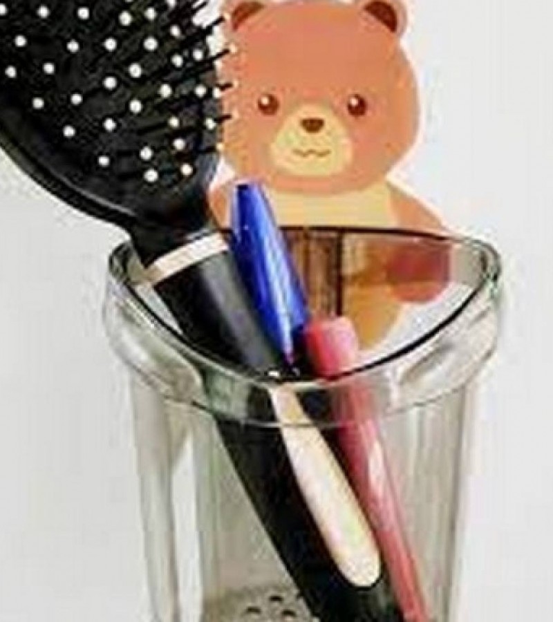 Tooth Brush holder wall mounted dispenser Self Adhesive for Bathroom bear rack storage